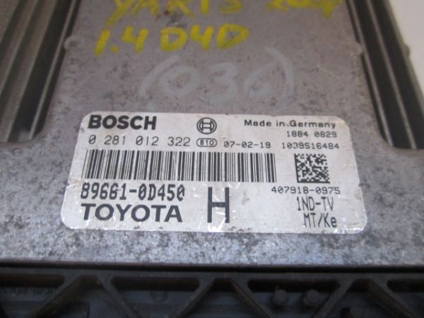 Centralina do Motor - TOYOTA YARIS (_P9_) | 05 - 14