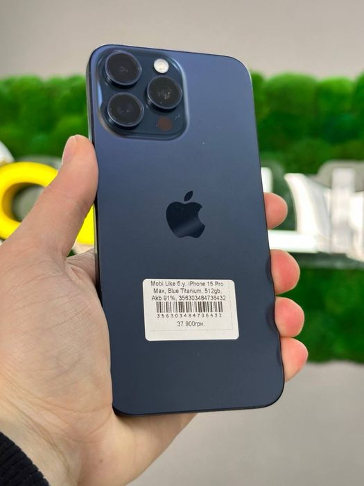 Айфон. iPhone 15 Pro Max. 512GB. Blue Titanium. Айфон 15 Про Макс. Акб 91%