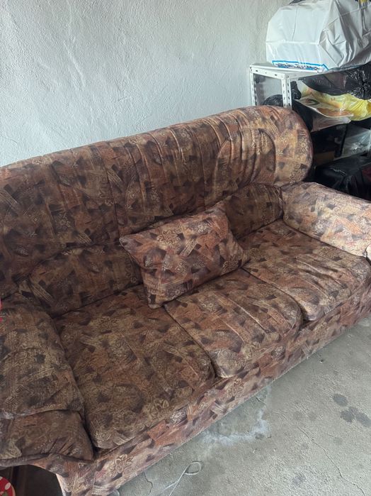 Sofá cama rústico 3 lugares