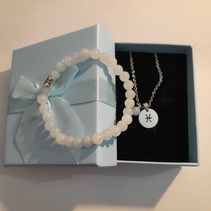 Conjunto signos peixe e touro