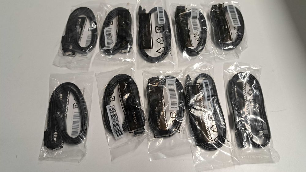 10 zestawów kabli sata III kątowy + zwykły Kabel SATA Kabel do dysku