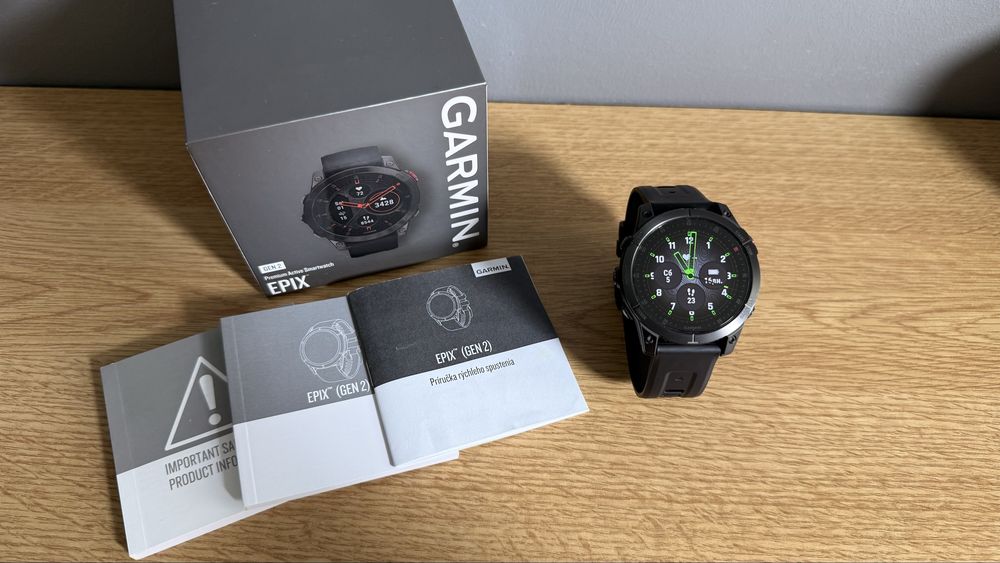 Garmin Epix Gen 2 Sapphire Titanium AMOLED 47 mm, чорний