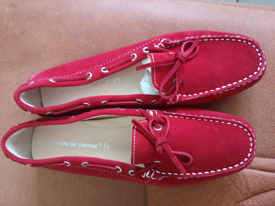 Włoskie mokasyny damskie róż 41