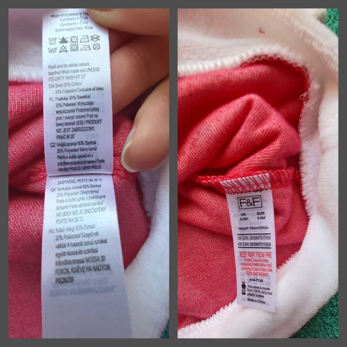 Nowa sukienka świąteczna F&F, sukienka na święta, 3-6 m-cy, 62-68 cm