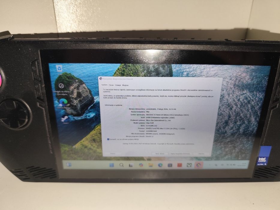 Komputer przenośny MSI Claw A1M