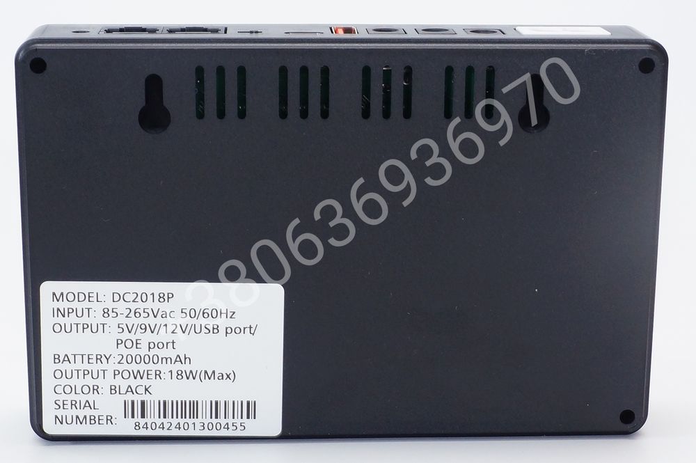 ДБЖ (UPS) для роутера DC2018P 18W, 20000mAh 5/9/12V Black