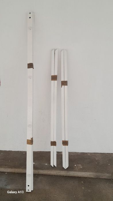 Cama de casal em ferro lacada Branco