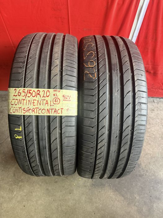 Pneus 265/50R20 Continental como novos