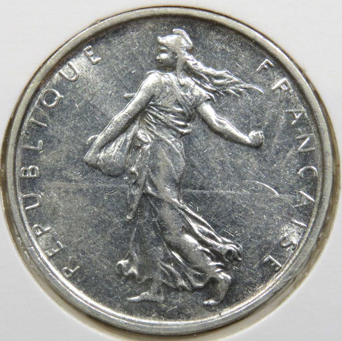 Republica França - 5 Francos EM PRATA - 5ª Republica - 1966