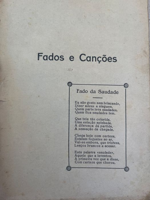 “Os Mais Bonitos Fados e Canções”