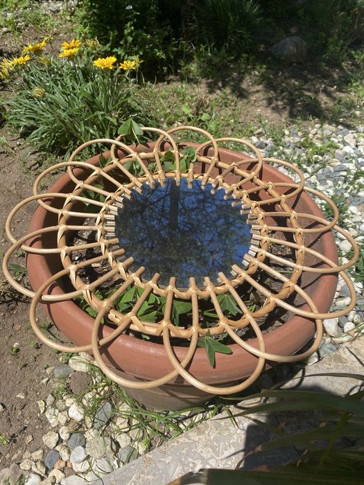 Espelho Boho de madeira Novo - M