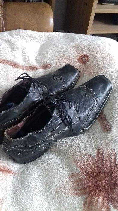 Buty męskie skórzane