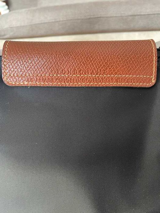 "Torba Damska"Longchamp_Le_Pliage_Nylon_Skóra_Black