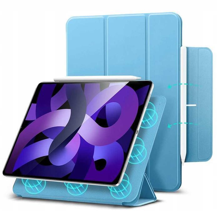 ESR Rebound Magnetic etui iPad Air 11 2024 iPad Air 6/5/4 niebieskie