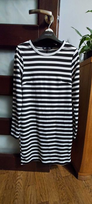 Sukienka biało-czarna Sinsay rozmiar S