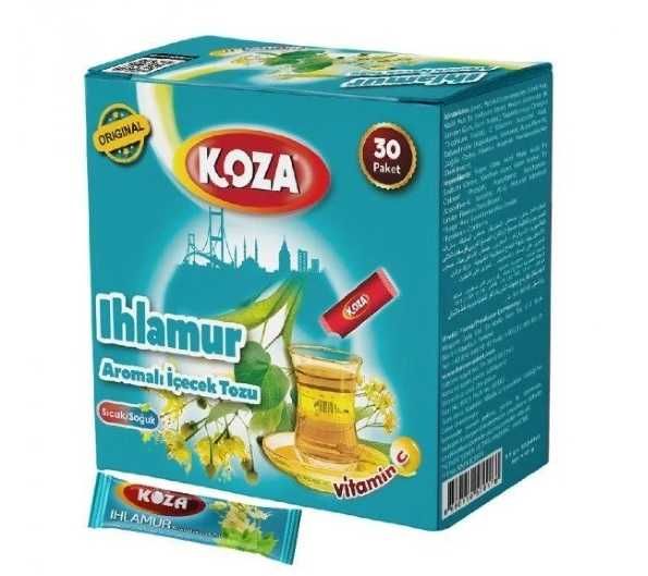 Турецький порошковий чай Koza (липа) – 50 пакетиків