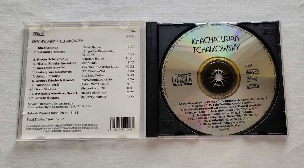 Khachaturian, Tchaikowsky, Brahms - zestaw CD