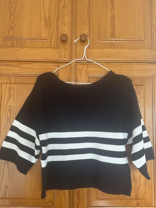 Camisola Malha Preta Zara