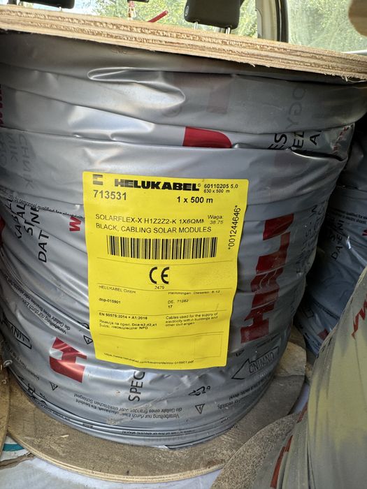 Кабель для сонячних панелей 6 мм