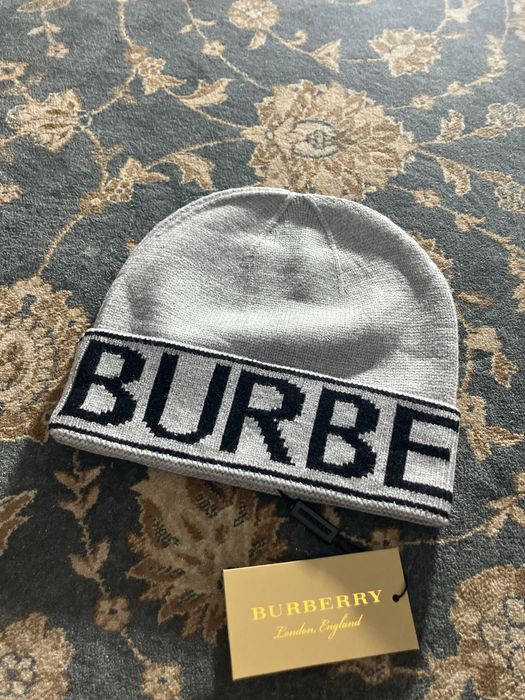 Czapka uniwersalna Burberry szara