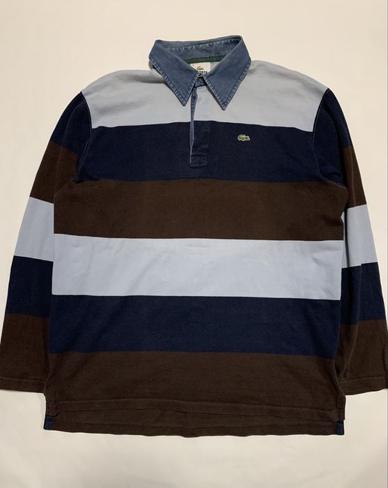 Кофта регбійка поло lacoste vinage L XL