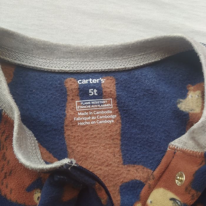 Флісовий чоловічок-ромпери carters 5tt,