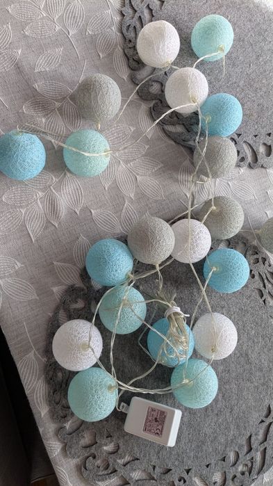 Cotton balls girlanda