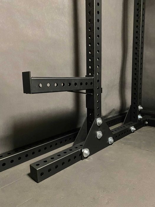 HALF RACK 80x80x3 + wyciąg góra dół + belki + haki / klatka siłownia