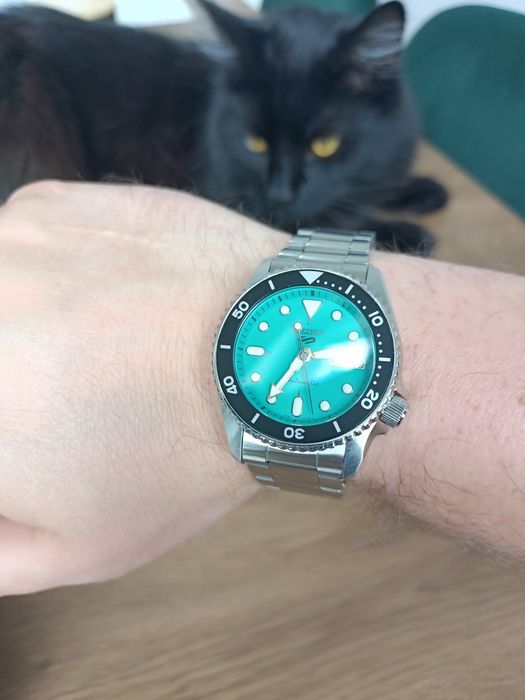 Seiko 5 Automatic turkusowa tarcza