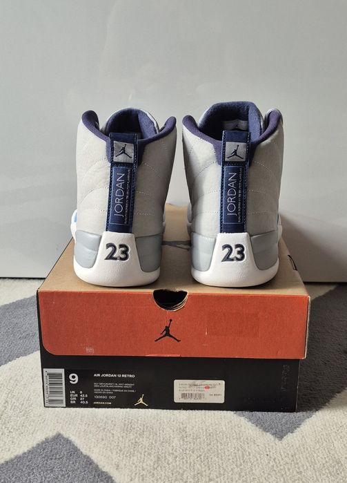 Air Jordan 12 Retro Grey Univesity Blue roz 42,5  I roz 44 uwaga