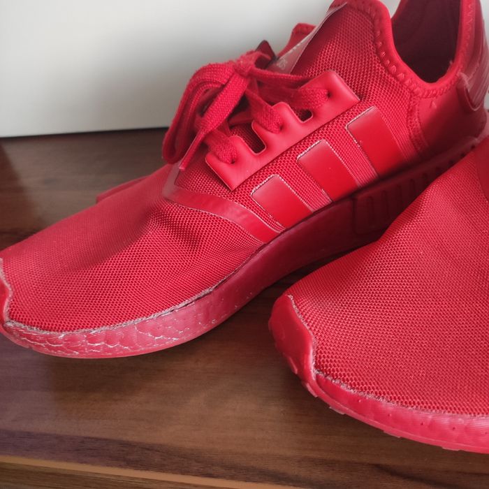 Adidas czerwone sneakersy męskie 44 wkładka 28