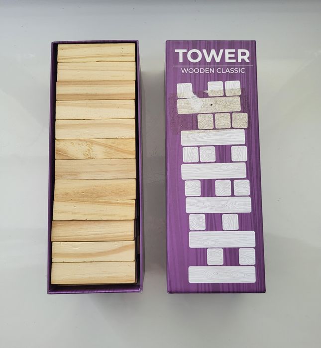 Настільна гра Вежа Tactic (Tower Wooden Classic)  Дерев'яна вежа Дженга