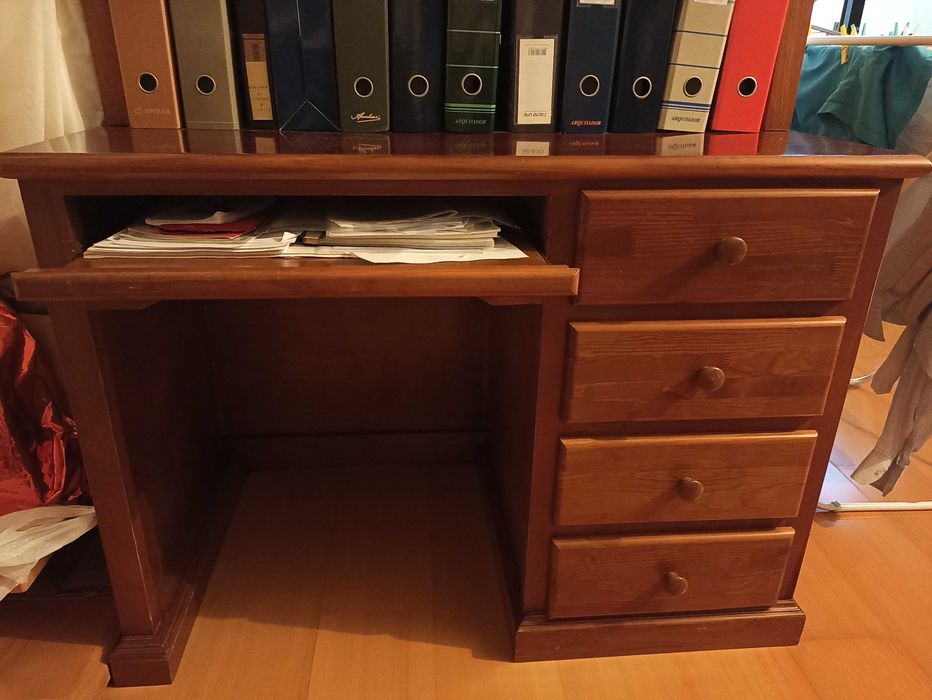 Mobília de quarto solteiro madeira maciça