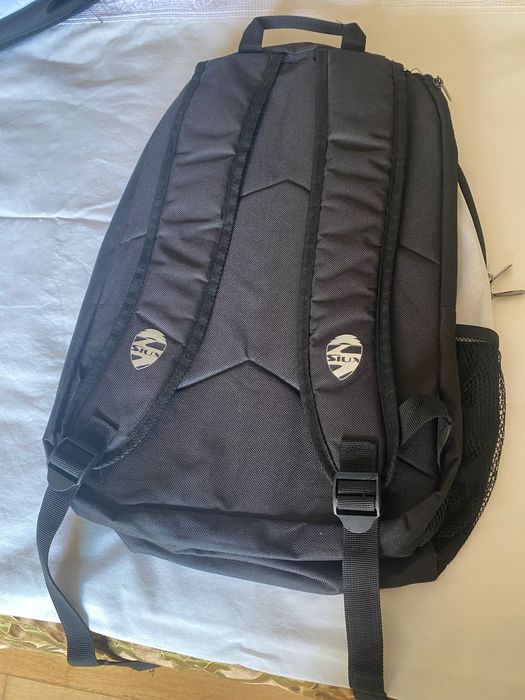 Mochila Paddle fundo preto, letras azuis