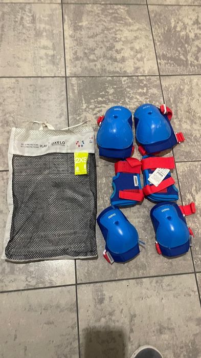 Kit de proteções infantis para desportos Oxelo (Decathlon).