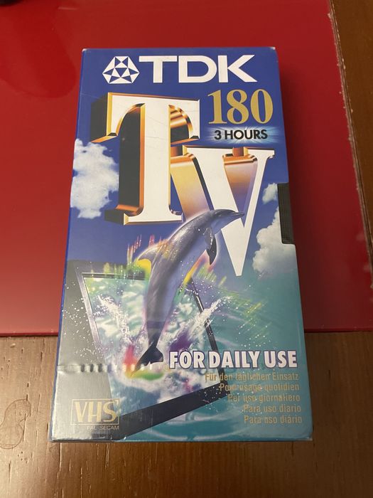 Cassete VHS TDK 180 minutos