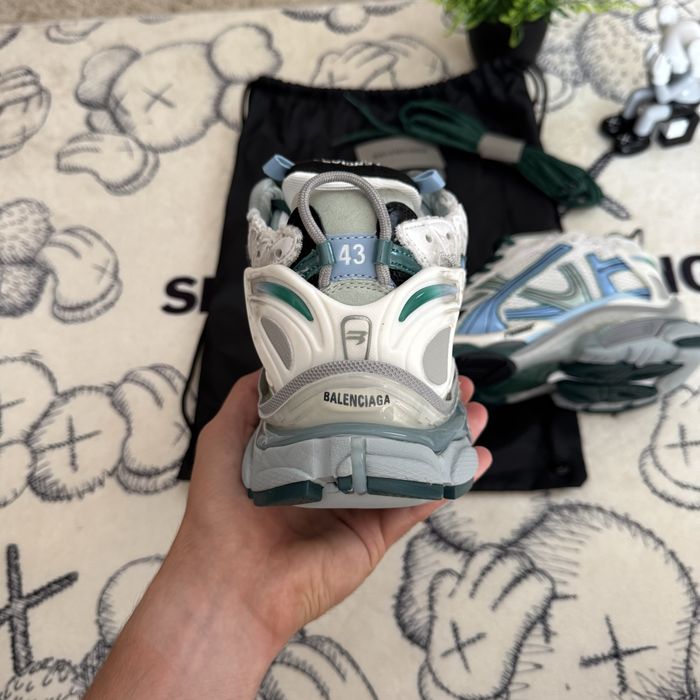 Balenciaga Runner white/green