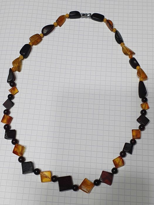 naszyjnik z bursztynu 48 cm - obniżka