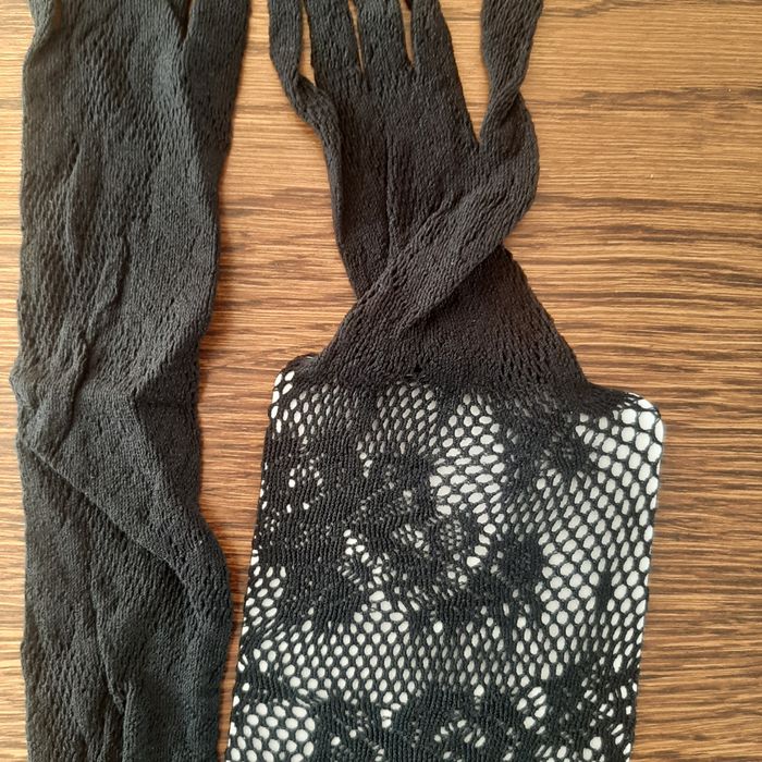 Czarne rękawiczki siateczki. Nowe.