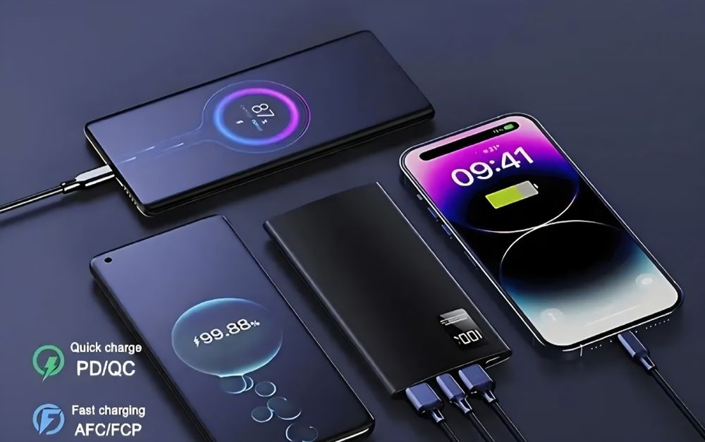 Powerbank 10000mAh Mobilna ładowarka Czarny