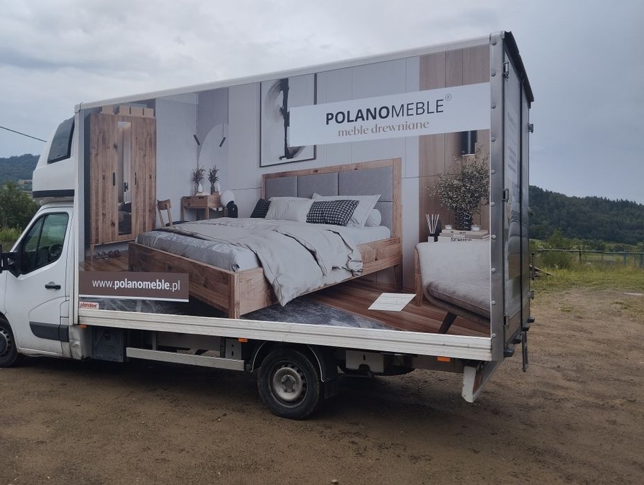 Reklama na samochód oklejanie busów witryn montaż reklam całe Tychy