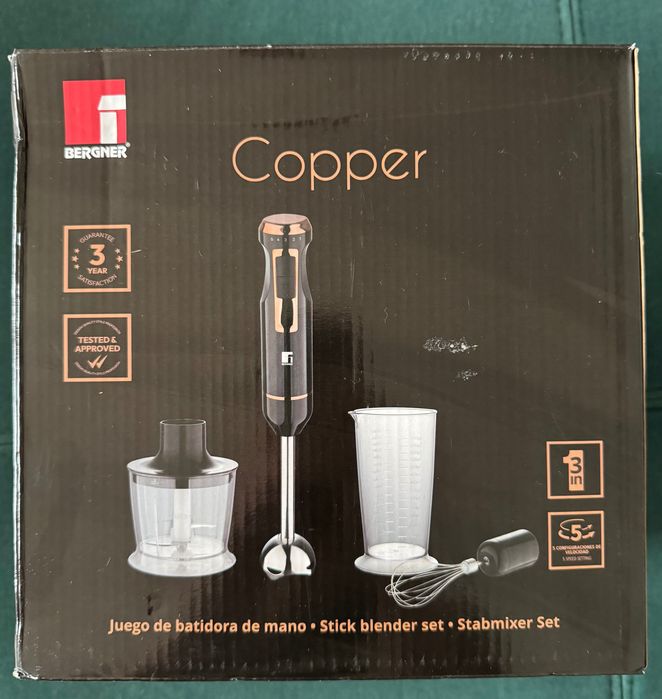 Blender ręczny kielich zestaw Bergner