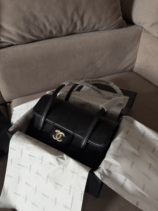 Chanel Clutch With Leather Strap