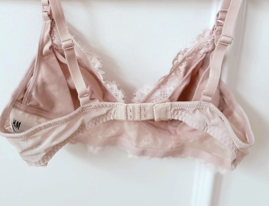 Biustonosz do karmienia koronkowy bawełniany wewnątrz odpinane stanik