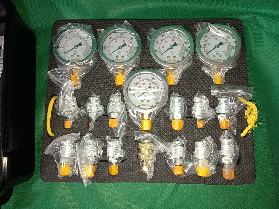Kit de Teste de Pressão Hidráulica VEVOR Completo