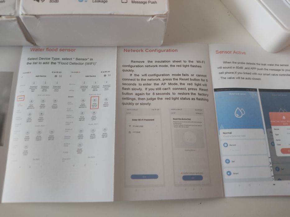 Tuya czujnik zalania poziomu wody wifi zigbee Smart life