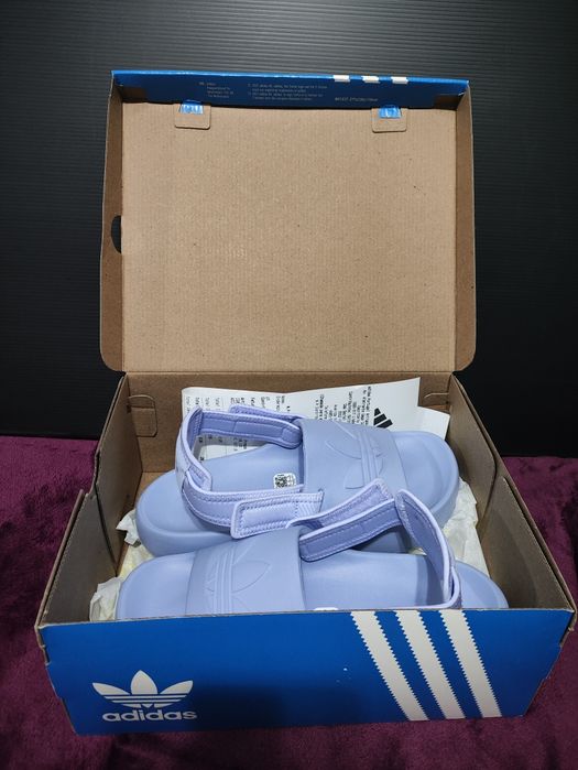 Sandálias Adidas Adifom Adilette J - Lavanda - 38 (NOVAS)