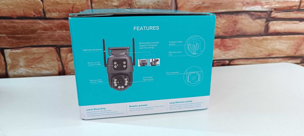 Nowa Kamera UDECER XM68 WIFI Bluetooth 8MP Detekcja Ruchu Dźwięk