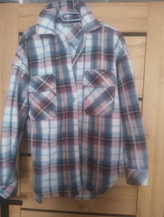 Bluza w kratę na guziki