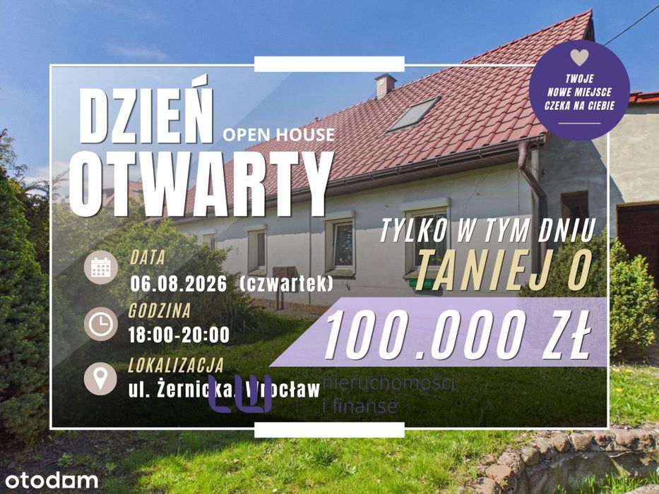 duża działka,możliwość rozbudowy,użytkowy strych